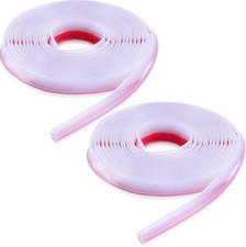 2 Roll Shower Door Side Seal Strip 196.8 Inch Glass Frameless PVC Bulb Shower Do