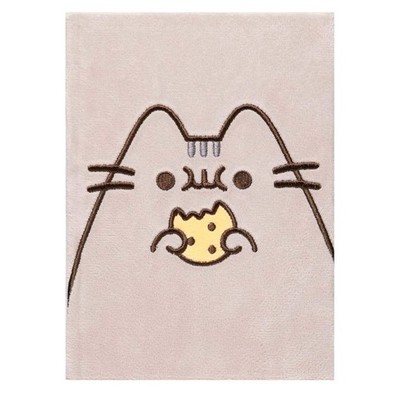 Pusheen, Notizbuch A5 Mit Flauschcover 160 Seiten Cookie Katze, Beige