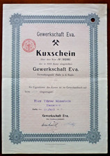 Związek zawodowy Eva, Halle Kux 1918 rzadki