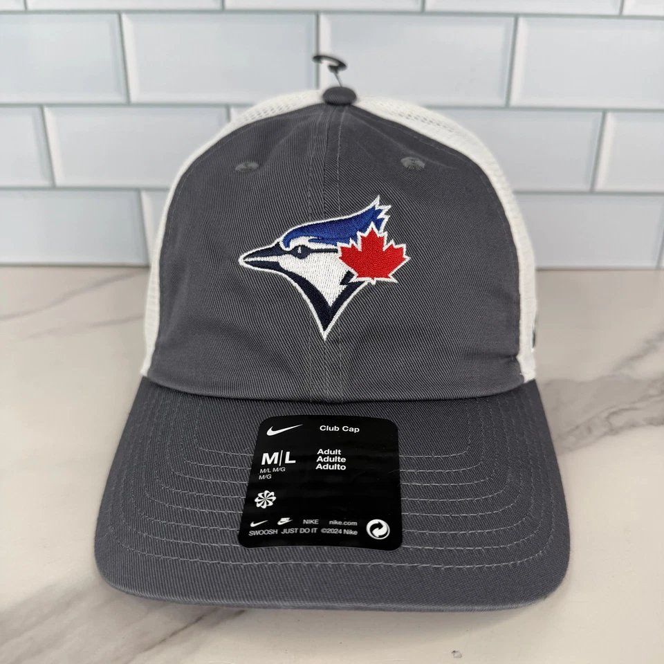 Toronto Blue Jays Hat Cap Strap Back Mens M/L MLB Baseball Trucker Nike - Image 2 of 4