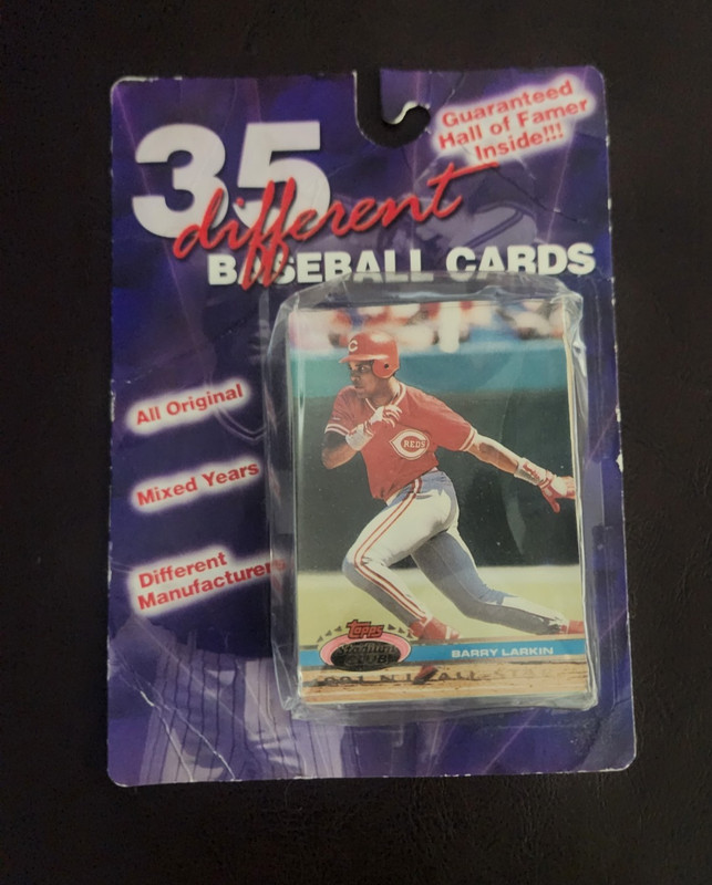 35 Different Baseball Cards Pack W/ Barry Larkin On Front