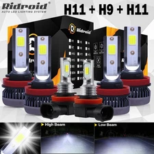 For Nissan Altima 2007-2018 Combo LED Headlight High Low + Fog light bulbs Kit
