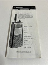 Radio Shack Pro 20-164 Scanner Manual Only