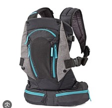 NIP Infantino Carry On Active Multi-Pocket Carrier 8-40 Lbs. Black Blue Baby