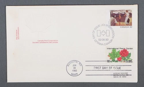MayfairStamps Canada FDC 1982 Nakano Art Scenic US Mixed Frank First Day Cover a
