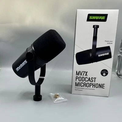 NEW MV7X Mic Podcast Kit for Podcasting Home Recording Gaming XLR Output Shure