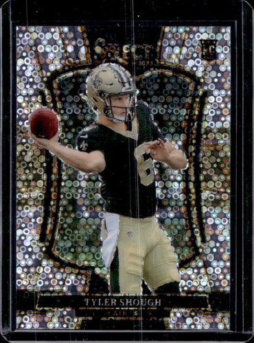 2025 Panini Select Tyler Shough Premier Level Disco Prizm Rookie RC #141 Saints