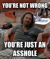 Jeff Bridges The DUDE Big Lebowski fun High Quality Metal Fridge Magnet 4x4 1098