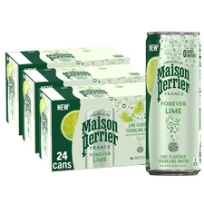 (24 Pack) Maison Perrier Forever Lime Flavored Sparkling Water, 11.15 Fl Oz