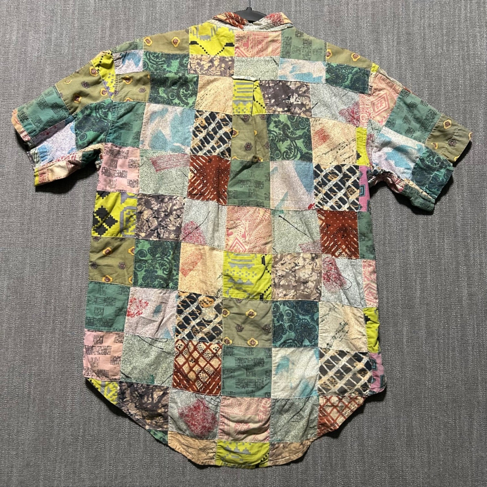 Vintage Duck Head Patchwork Button Down Shirt Men… - image 7