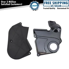 Upper & Lower Timing Belt Cover Set Kit Pair for 01-07 Dodge Caravan L4 2.4L