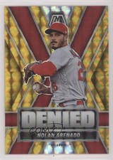 2022 Panini Mosaic Denied Gold Mosaic Prizm 8/10 Nolan Arenado #D-1 0c3