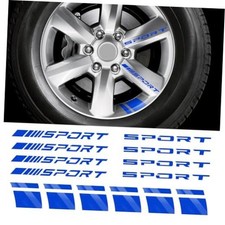 14 PCS Rim Decal Stripe for 18-21 Inch Wheels - Reflective Car Wheel Blue