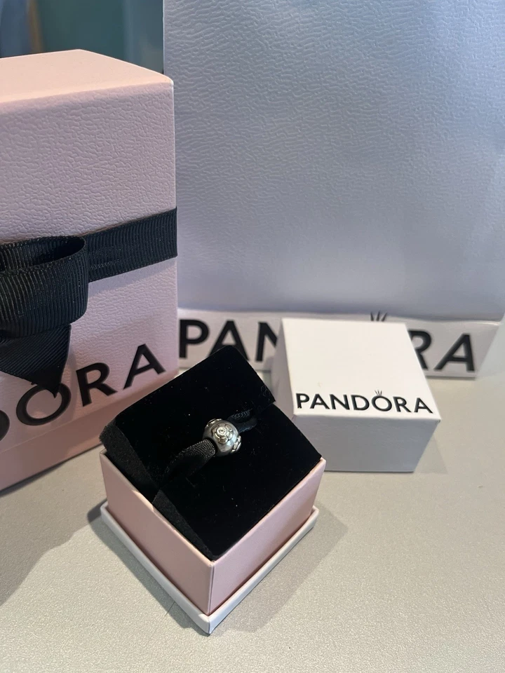 Pandora Gold Silber Charm mit Steinen - Bild 3 von 3
