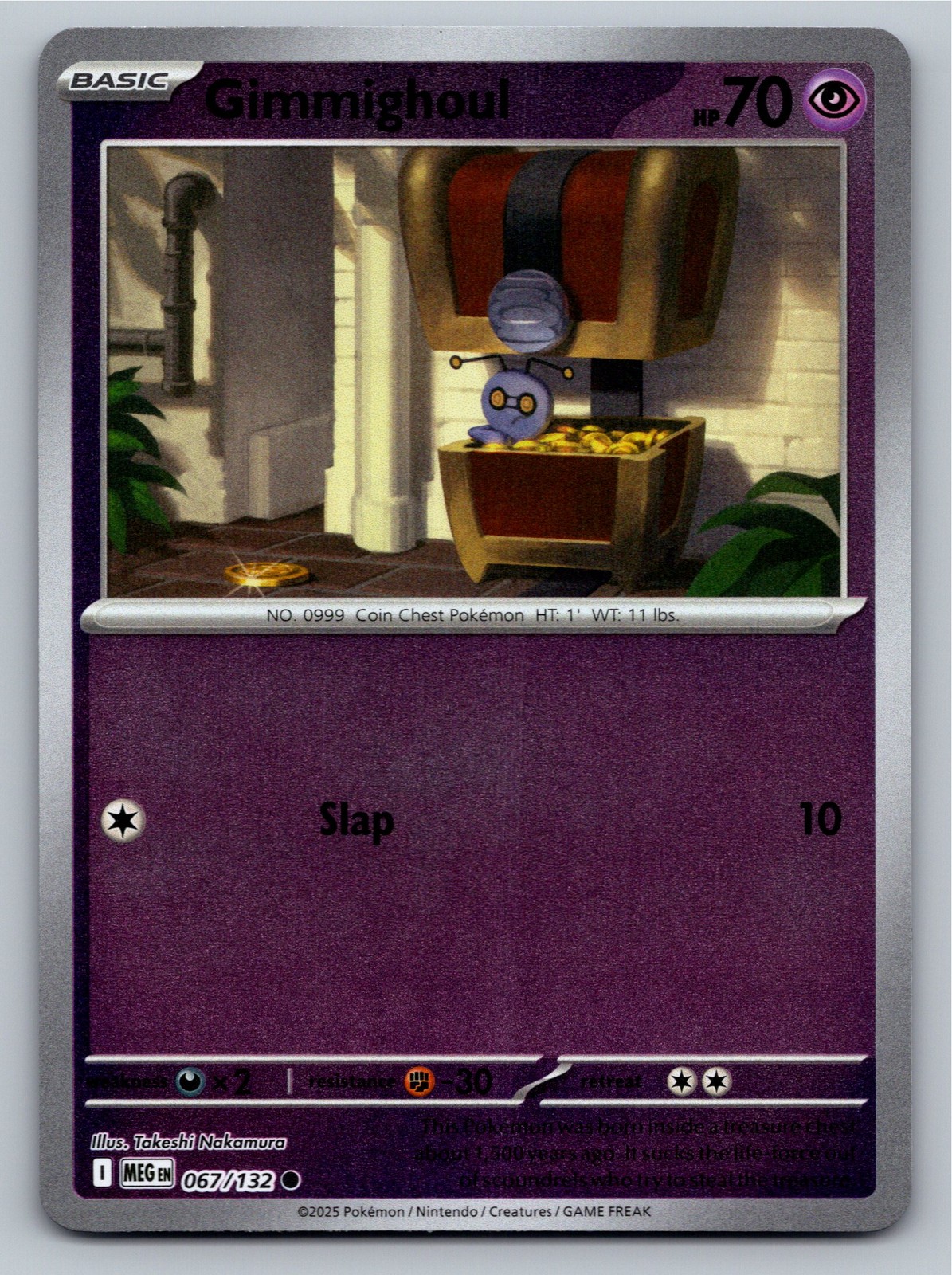 Mega Evolution - NM - Gimmighoul 067/132 Reverse Holo US Seller