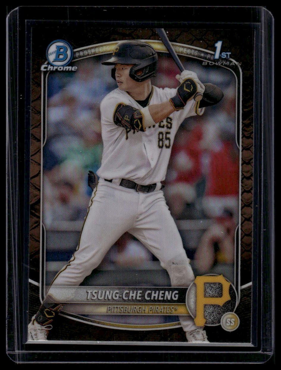 2025 Bowman #BCP-95 Tsung-Che Cheng Chrome Prospects Reptilian Refractor