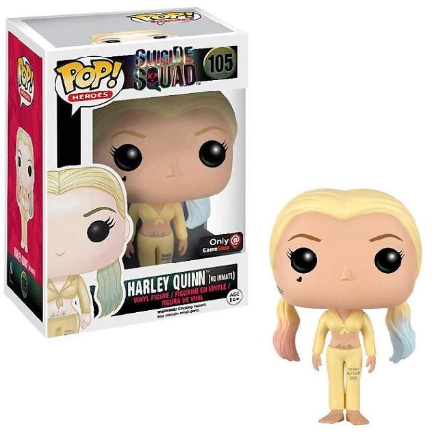 Harley Quinn #105 - Escuadrón Suicida Funko Pop! Heroes [Hq Inmate] [Exclusivo De Gamestop