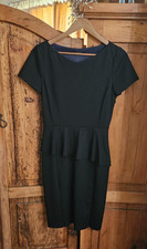 Elie Tahari Womens Sheath Pencil Dress Black Short Sleeve Mid Zip 8 (Pit:17")