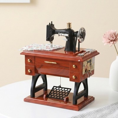 Nähmaschine Modell Spieluhr Set 2-teilig europäisches für dekor