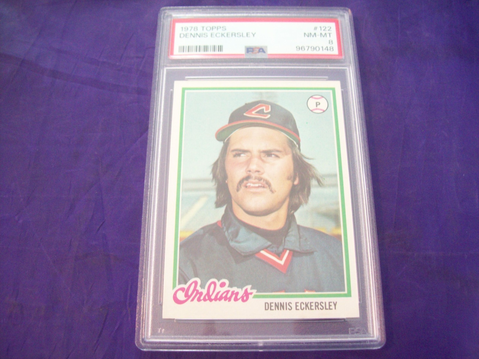 1978 TOPPS #122 DENNIS ECKERSLEY PSA 8