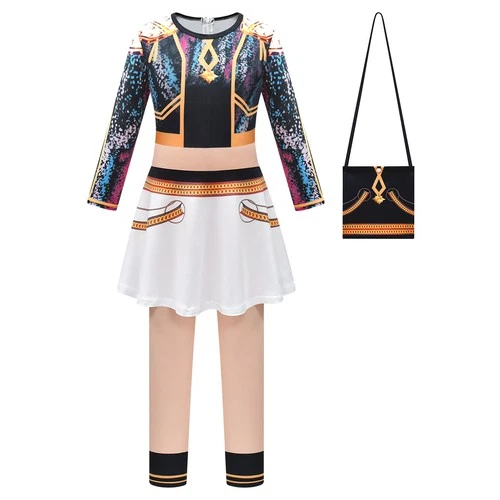 Girls Kpop Demon Hunters Cosplay Jumpsuit Rumi Zory Mira Costume Bodysuit Dress - Picture 42 of 66
