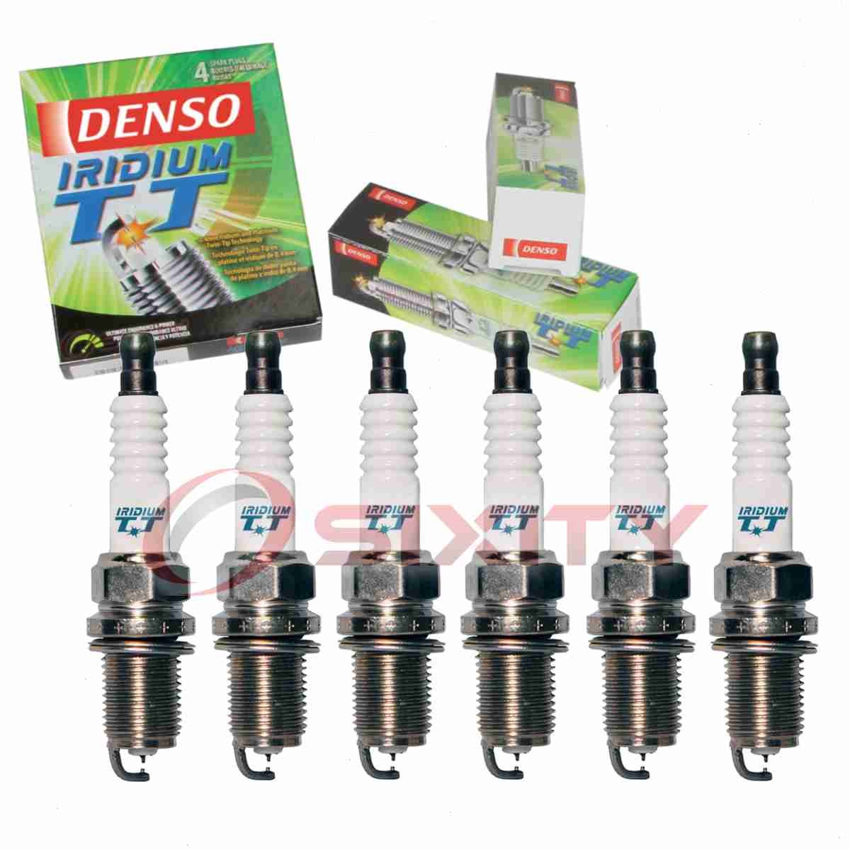 6 pc Denso Iridium TT Spark Plugs for 2010 Chrysler Town  Country 4.0L V6 tz