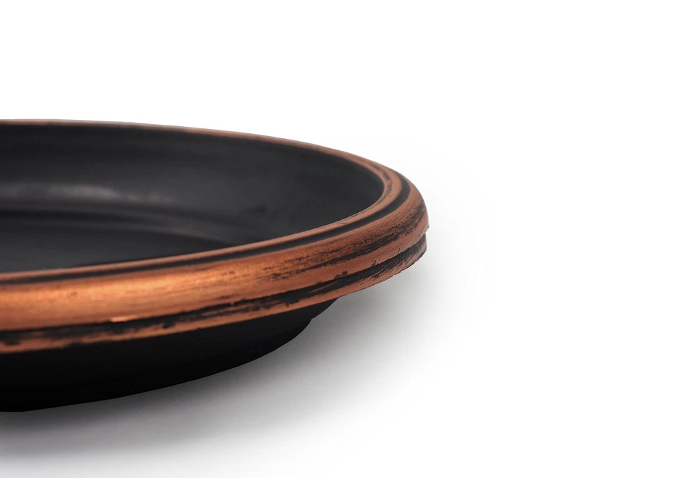 Bandeja/platillo decorativo de alta resistencia de 9" (paquete de 2) rústico medieval/país francés... Foto 3 de 4