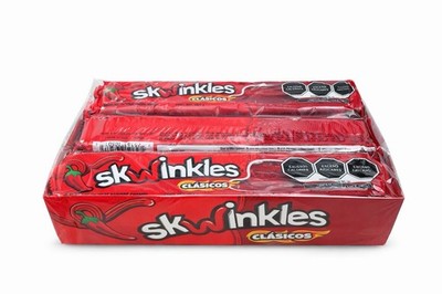 Skwinkles Clásicos Chamoy Gummy Candy 12 Pieces Box Mexican Candy