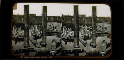 Stereoview, Ferrier & Soulier / Italien, Serapis Tempelsäulen, C.1860