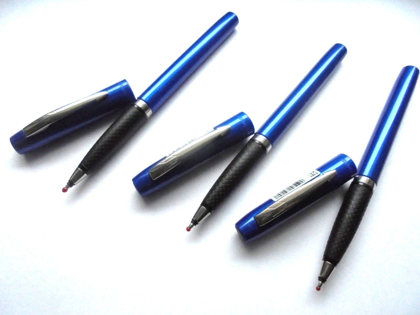 3 Parker REFLEX Rollerball  blau/metallic  (mit neuer Mine)  Made in UK  TOP !!