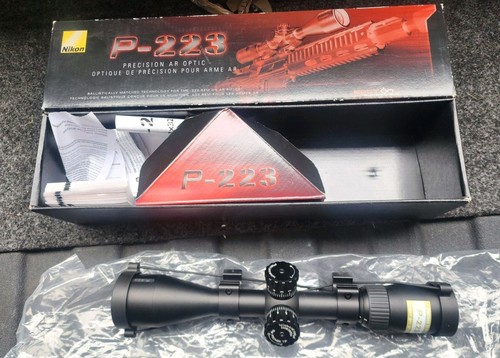 Nikon P-223 3-9X40 BDC 600 Reticle Rifle Scope With Orig Box