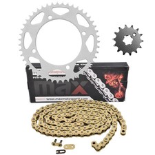 Gold Heavy Duty Drive Chain & Sprockets Kit for Kawasaki KX65 2002-2025