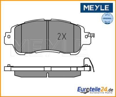 Bremsbelagsatz, Scheibenbremse MEYLE 0252223515 für Mazda 2