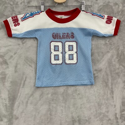 Houston Oilers Sears Vintage 80s Kid's S Football Jersey Mesh USA Made Blue  Red
