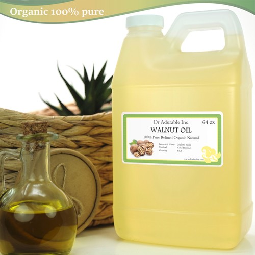 64 Oz Walnut Oil 100% Pure Organic Cold Pressed Best Fresh Multi Purpose - Picture 2 of 5