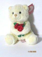 Russ Rosebud Jr Bear Plush With Flowers Valentines Item 7413 Stuffed With Tag