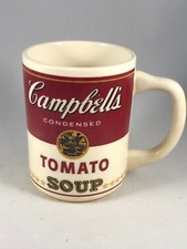 Vintage CAMPBELLS TOMATO SOUP Logo Soup Can Coffee Mug, Made in USA