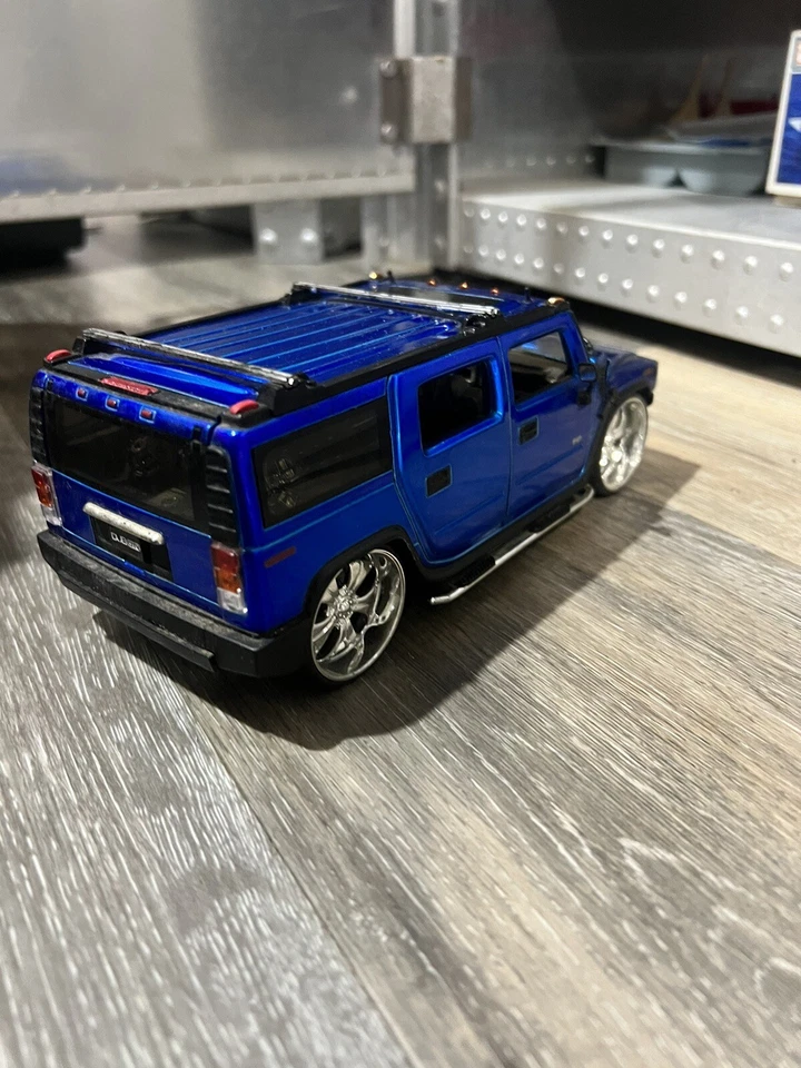 JADA Toys масштаб 1/24 - DUB City 2003 Hummer H2 литая игрушечная машина отличное состояние товара - Изображение 4 из 4