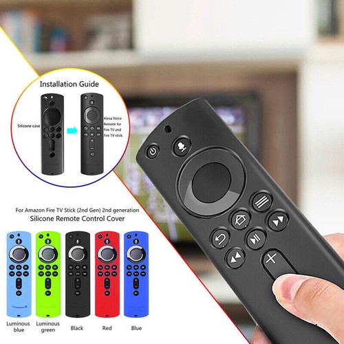 Fire TV Remote Control Cover For Fire TV Stick 4K Fire Cover TV Cube Solid Color - Picture 1 of 23