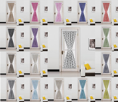 1 Geometric Mosaic Blackout Window Curtain French Door Panel 55''X72'' ELLA