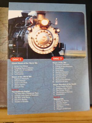 DVD Railway Journeys, the Vanishing Age of Steam 5 DVD Set