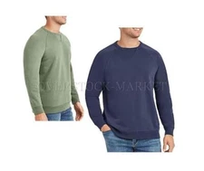 NEW! MEN MEMBERS MARK SOFT CLASSIC FIT FRENCH TERRY CREWNECK SWEATSHIRT! VARIETY