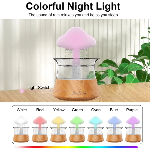 Rain Cloud Humidifier Water Drip Diffuser Aromatherapy Humidifier w/ 7 Colors US - Bild 8 von 44