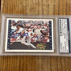 2001 Sunoco Coca Cola Dream Team #4 Don Mattingly Yogi Berra BOTH SIGNED PSA/DNA