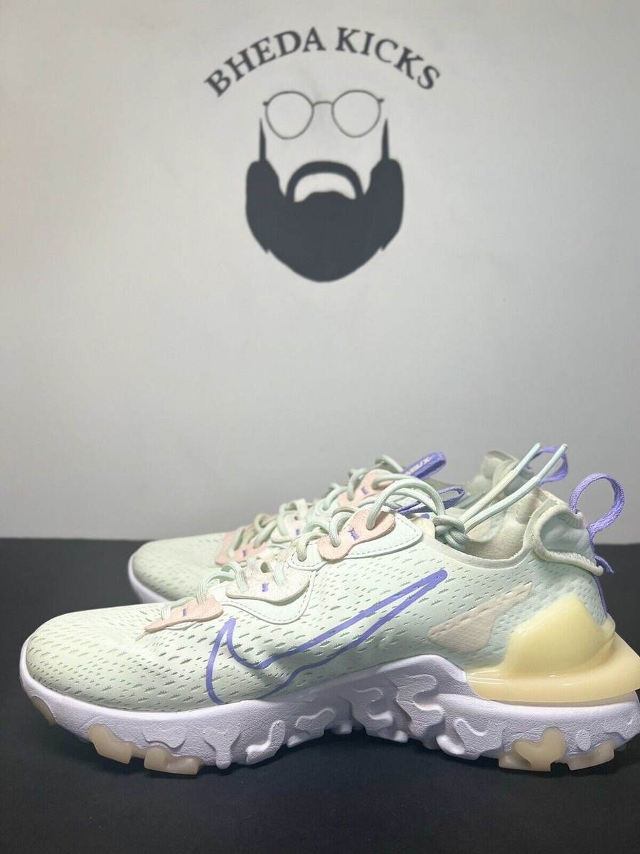 【Nike】REACT R3VISION ナイキ リアクト リビジョン Nike D/MS/X React Vision Sneakers Barely Green Purple Pulse
