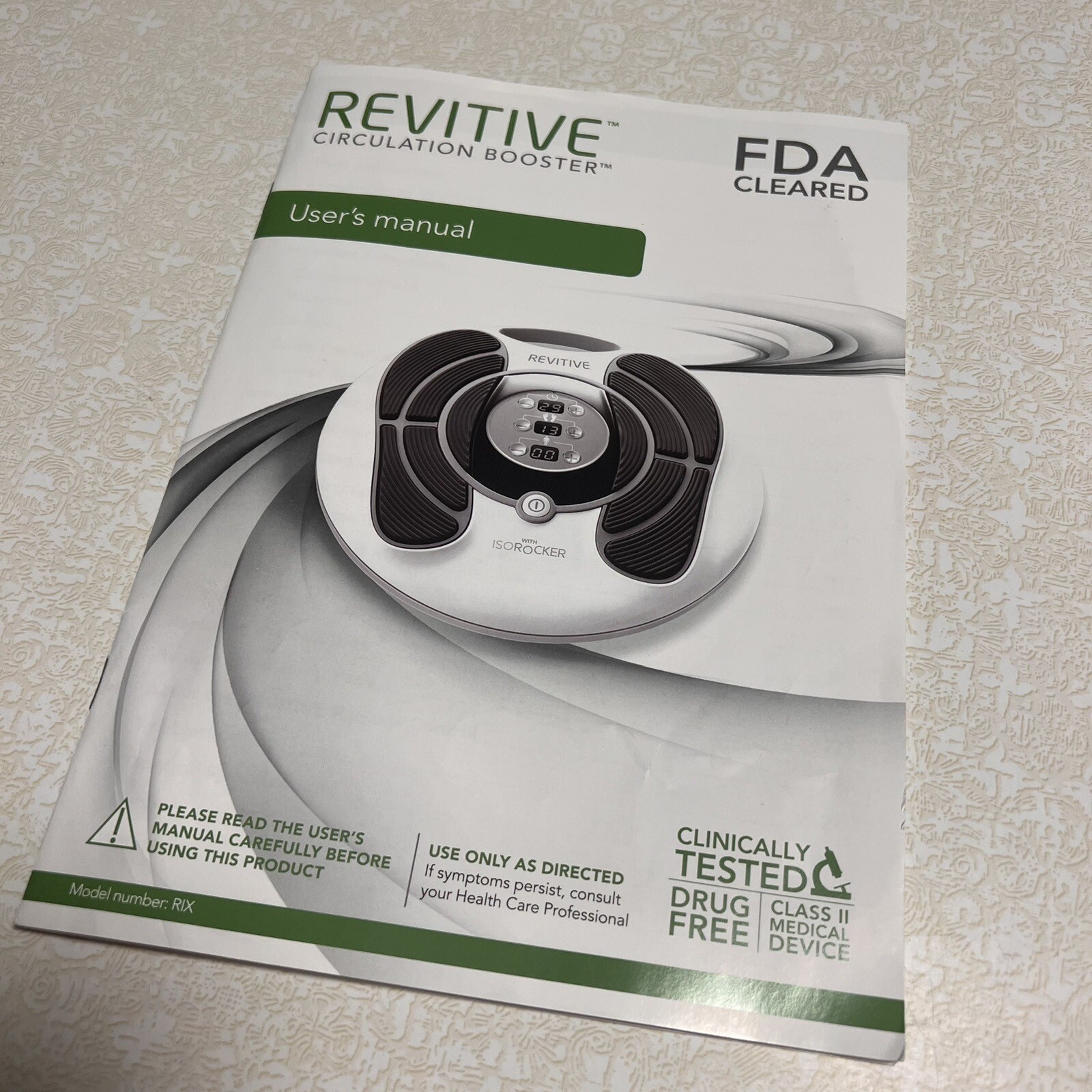 Revitive IX Circulation Booster RIX ISO Rocker W/ Remote Control White ...