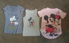 Lot of 3 Youth DISNEY T-shirts Mickey Mouse size Youth M, Youth S, Juniors L/G