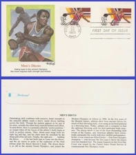 USA5 #2048 U/A FLEETWOOD FDC   Los Angeles Olimpics Discus