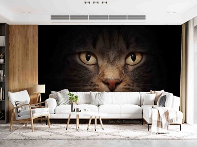 3D Cat Animal Wallpaper Wall Murals Removable Wallpaper