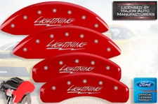 1999-2003 Ford F150 "Lightning" Front + Rear Red MGP Brake Disc Caliper Covers
